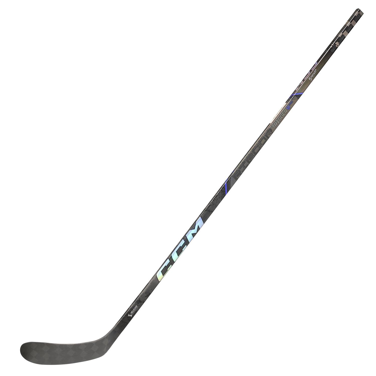 The CCM Trigger 9 Pro Senior hockey stick delivers elite-level performance with a lightweight carbon build, quick release, and superior durability for maximum power.