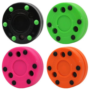 Puck for InLine Hockey GREEN BISCUIT (Orange)
