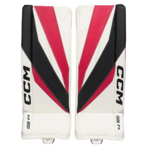 CCM AXIS F9 SR Goalie Pads (Bela/Ärna, 35" (34"+1'') 180 cm+)