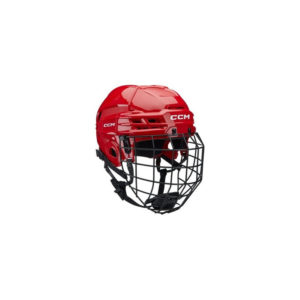 CCM Tacks 70 JR Hockey Helmet With Cage (Ena velikost, Red)