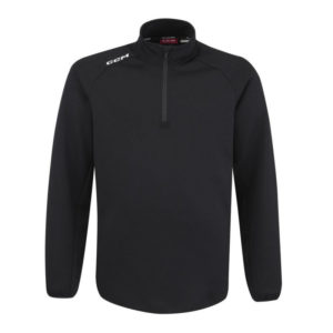 CCM Pulover Fleece Locker Room 1/4 Zip (Black, M)