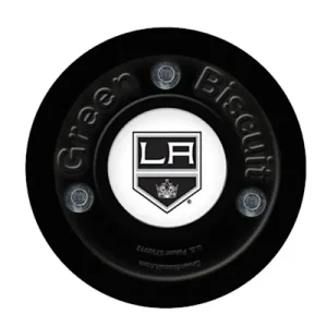 NHL STICKHANDLING PUCK Green Biscuit LA Kings Black (Green Biscuit)